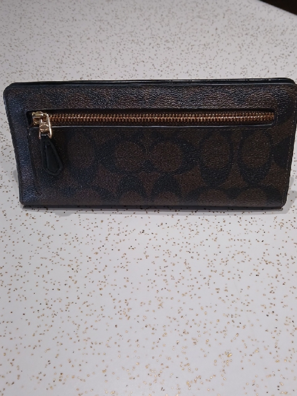Coach Dark Brown Signature Wallet - Picture 3 of 10